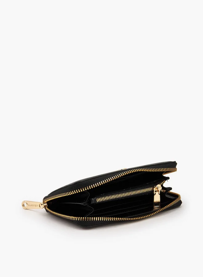 Celeste  Textured Zip Around Wallet for Women | Best Price UAE